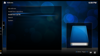Kodi Install from Zip