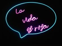 EL wire neon sign